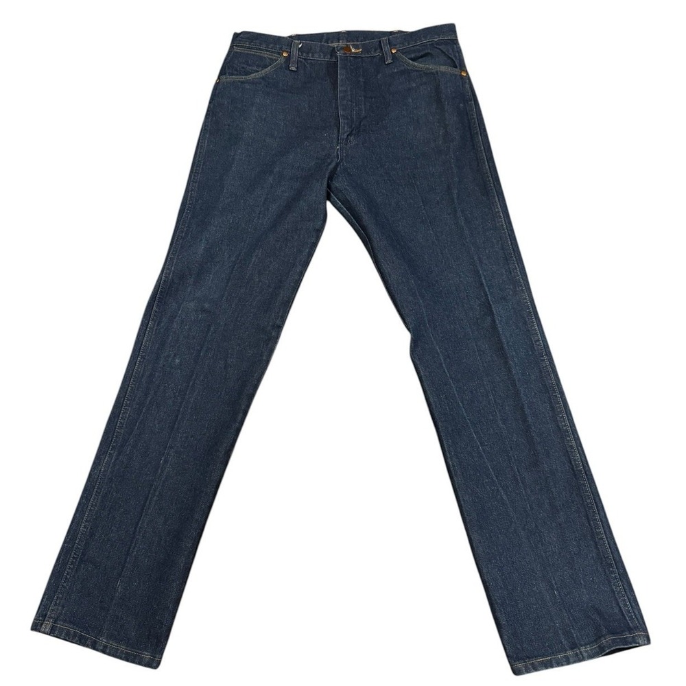 Wrangler 13MWZ Cowboy Cut Jeans Mens 36x33 Dark Wash‎ Western